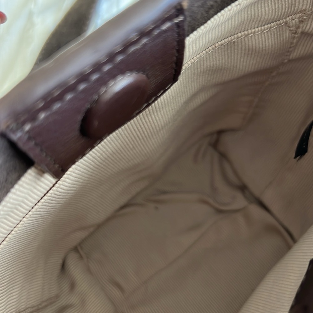 Mini Brown Suede Bucket Bag - Picture 11 of 11